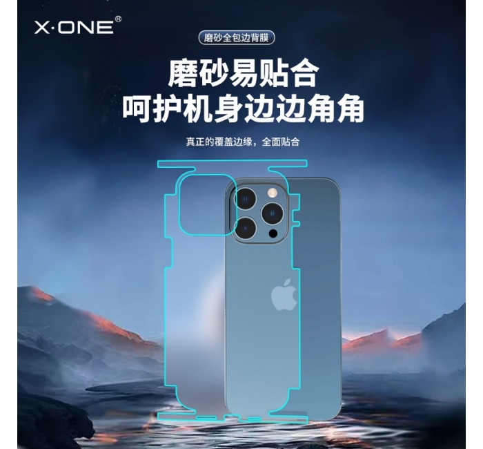 Frosted full wrap-around edges with dustproof back hydrogel film